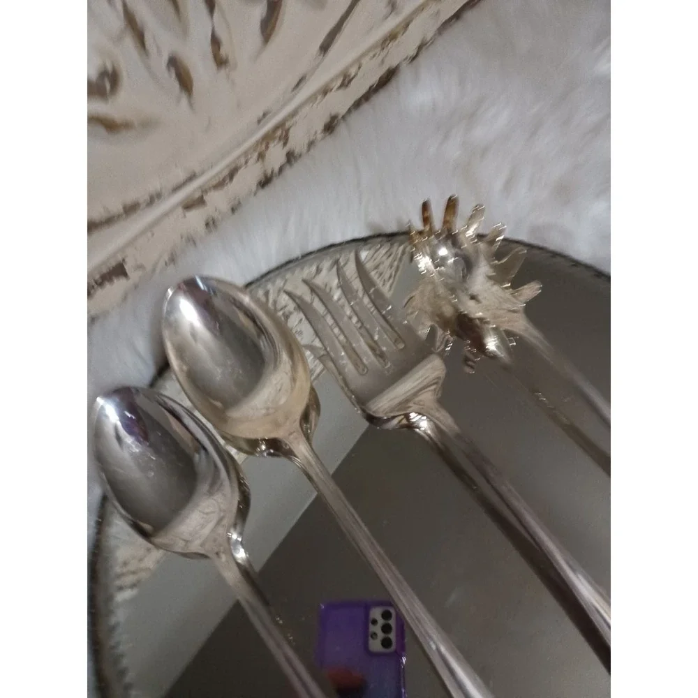 Gorham Heritage Silver Plate serving utensils